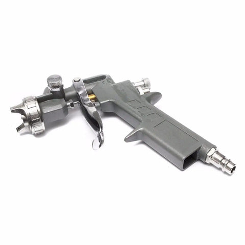 Top Shelf 600 ML Gravity Feed Paint Spray Gun With Adjustable Fan Width And Precision Flow Control For Slick Water Based Base Coats On Car Auto Body Restoration, gray spray gun
