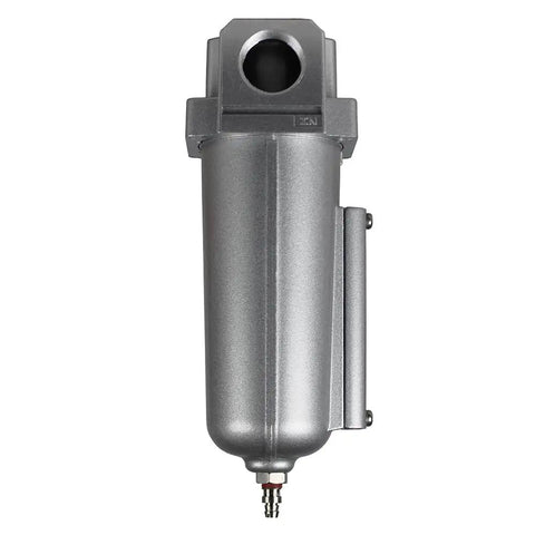 Three Quarters Inch Compressed Air Line Moisture And Water Filter Trap F706N for home shop and industrial compressors, wall mount design.