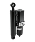 Heavy Duty 12V Eight Inch Electric Hydraulic Linear Actuator for Dump Trailers with black finish and mounting hardware.