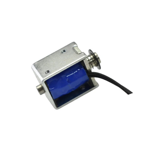 6 To 12V Micro Push Pull Solenoid Electromagnet With 3mm Stroke Open Frame Feed Through Design quiet operation with rubber gasket and E buckle ring