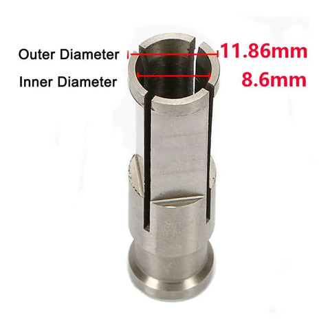 Pro Grade Golf Club Ferrule Installation Tool For Wood Shaft Quick Knockdown And Secure Fit DIY Workshop Essential Heavy Duty Universal Ferrule Installer For Golf Club Shaft That Delivers Easy Precision Fit Silver showing inner and outer diameters