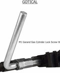 Badass Heavy Duty M1 Garand Gas Cylinder Lock Screw Wrench For Yanking Gas Plug Stainless Steel tool with secure grip, angled view.
