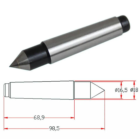 Genuine Solid Build Cnc Rotary Axis Tailstock Tool Light Center Mt2 Steel Lathe Accessory For Metal Woodworking Turning Carving With Sick Precision Alignment, showcasing MT2 taper design for precision machining.