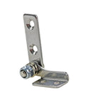 Stainless steel damping hinge with adjustable torque for cabinet doors; L-shaped mounting plates, 1 piece