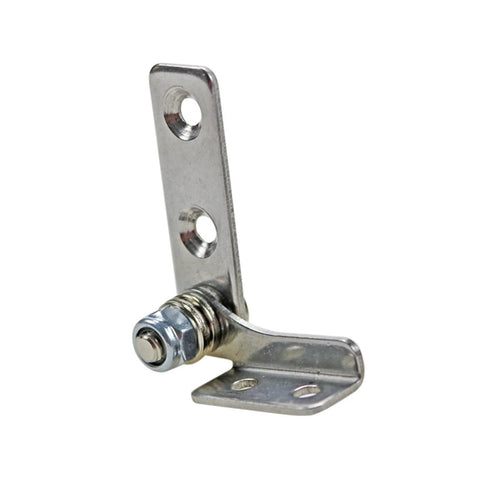 Stainless steel damping hinge with adjustable torque for cabinet doors; L-shaped mounting plates, 1 piece