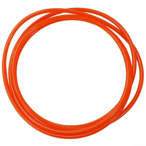 Replacement Bicycle Roller Drive Belt For Bike Trainer 185cm Perimeter Red Low Noise Indoor Cycling Accessory displayed coiled