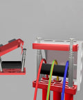 Compact Threading Aid For Cable Pulling In Tight Spaces With High Strength Spring Non Slip Base And Smooth Recoil For Stable Safe Wire Management For No Hassle Quick Install, metal and plastic, 94x30x80 mm