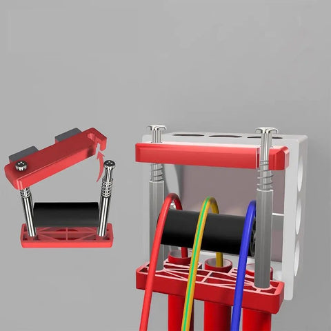 Compact Threading Aid For Cable Pulling In Tight Spaces With High Strength Spring Non Slip Base And Smooth Recoil For Stable Safe Wire Management For No Hassle Quick Install, metal and plastic, 94x30x80 mm