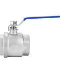 2 Inch 304 Stainless Steel Ball Valve Featuring An Isolated Sealing Surface And Female Thread Full Port Configuration for water and gas systems.