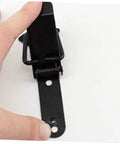 Four Piece Spring Loaded Toggle Clamp Latch Kit for doors, windows and cabinets showing heavy duty black hasp lock clip