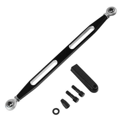 Harley Davidson Shifter Linkage Replacement For Touring Models 1980 To 2024 Street Glide Electra Glide Road King Softail Dyna Road Glide Tri Glide Easy Install And Ready To Go Gear Shift Linkage, black aluminum rod with rod ends