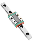 9mm Wide Linear Rail Block And Sliding Carriage For Precise Smooth Motion Durable Metal Guide With Integrated Body And Ready Mounting Holes For Easy Positioning Heavy Duty Repetitive Industrial Machinery And Tools on rail