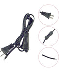 Close-up of power cord for 110V 5-6 RPM Gear Reduction Motor With Bracket And Power Cord High Torque Synchronous Drive.