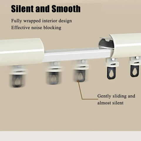 Hella Tough Wall Mounted Double Track Sliding Barn Door Hardware Smooth Rolling for Room Dividers showing silent sliding mechanism.