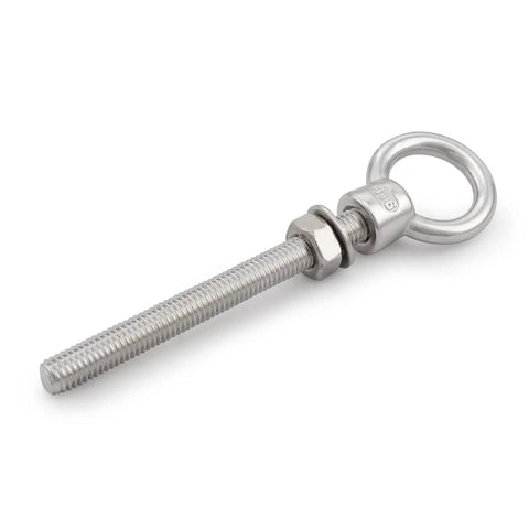 Heavy Duty Eye Bolt Set Of 4 Beefy 316 Stainless Steel Shoulder Eyebolts With Nut And Washer, Marine Grade Threaded Eyebolts