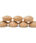 Three Eighth Inch Maple Wood Hole Plugs Pack Of 100 Button Top Plugs For Concealing Screw Holes With Tapered Fit And Decorative Mushroom Top Finish
