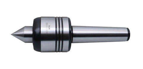 MT4 Precision Medium Duty Live Center, 8.35 In Overall Length, 0.0003 In Accuracy, Multi Bearing System, silver metallic view