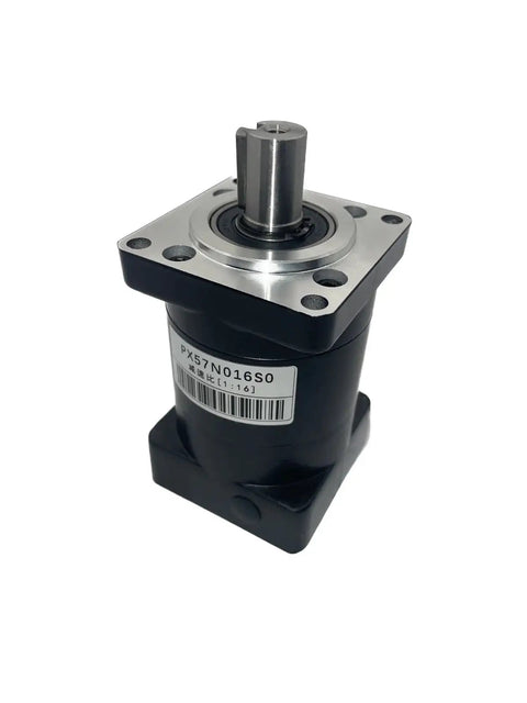Hella Smooth Nema23 Stepper Motor Paired With Planetary Gearbox 4 To 1 Ratio Speed Reducer For CNC Builds And DIY robot arms, showing close-up of gearbox.