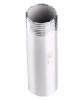 Stainless Steel SS304 Single Head Male Threaded Pipe Fittings Connector One Eighth To Two Inch Sizes 50 To 200 Mm Length