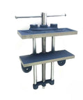 Hardcore 8 Inch Woodworking Bench Vise featuring high tensile cast iron jaws and cold rolled steel guide bars.