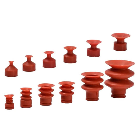 Heavy Duty Industrial Pneumatic Manipulator Vacuum Suction Cup Vaph Series Yellow Gripper Pad For Factory Automation Handling Systems in various sizes.