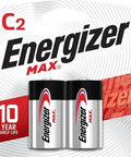 Heavy Duty Max C Alkaline Batteries Two Pack Hella Long Lasting Kickin Power For High Drain Flashlights Radios And Toys.