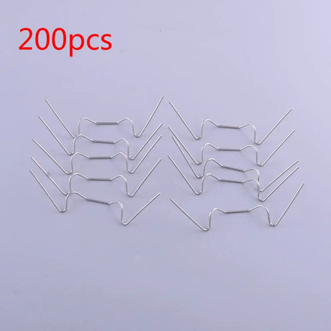 Stainless Steel Greenhouse Glazing Clips Wire Type Spring Mounting Brackets Kit 200 Pack For Aluminum Greenhouses No Fuss Fixing And Strong Windproof Support For Glass Panels And Garden Projects