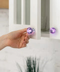 Hand pulling cabinet with Crystal Drawer Knobs Set 20 Pcs Diamond Dresser Knobs 30mm Multicolored Cute Style With Included Screws