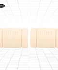 LM8UU Bearing Plastic Linear Bushing Set For 3D Printers, 10 Pieces, 8mm ID 16mm OD, front view of beige bushings.
