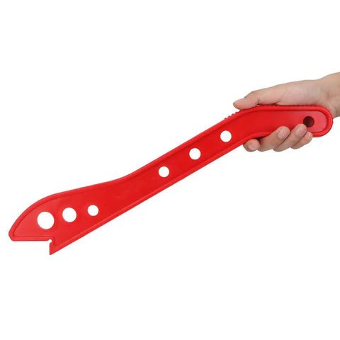 Red Wood Push Stick For Table Saw And Router Ergonomic Push Block For Woodworking High Visibility Safety Tool Held in Hand