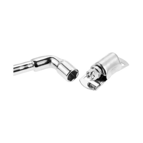 Get A Massive 11.5 Foot Stainless Steel Duct Pipe Hose Clamp Kit With Heavy Duty Metal Strap And 8 Rock Solid Worm Gear Fasteners For Super Easy Auto Parts Repair And Diy Projects, close-up of stainless steel hose clamp and pipe end