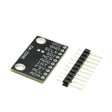 9 Axis MEMS Motion Tracking Sensor Module Low Power IMU Breakout Board For ICM20948 Projects With Easy Integration Time Sync Ready Compact Design Ideal For Microcontrollers And Embedded Systems, black PCB with header pins