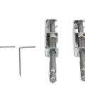 Super Cool Spring Loaded Screwdriver Bit Extension With Non Magnetic Grip For Slotted And Phillips Torx Bits In Silver, silver metal holder with hex bits