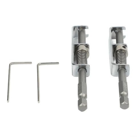 Super Cool Spring Loaded Screwdriver Bit Extension With Non Magnetic Grip For Slotted And Phillips Torx Bits In Silver, silver metal holder with hex bits
