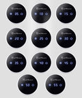 Control panel with temperature settings for Sharp Two In One Electric Cooling Cup And Slim Desktop Beverage Chiller.