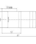 Heavy Duty 1.8KW ISO20 Water Cooled CNC Spindle With Automatic Tool Changer 24 Position Magazine 220V design specifications and dimensions.