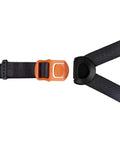 Close-up of adjustable nylon strap with orange clip for Chin Strap For Hard Hats With Multi Point Attachment And Soft Chin Cup