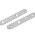 Lock It Down Stainless Steel Flat Mending Plates 90 Piece Set Killer Strength Heavy Duty Brackets For Wood And Metal Repairs 97mm By 17mm Silver Tone for furniture support.