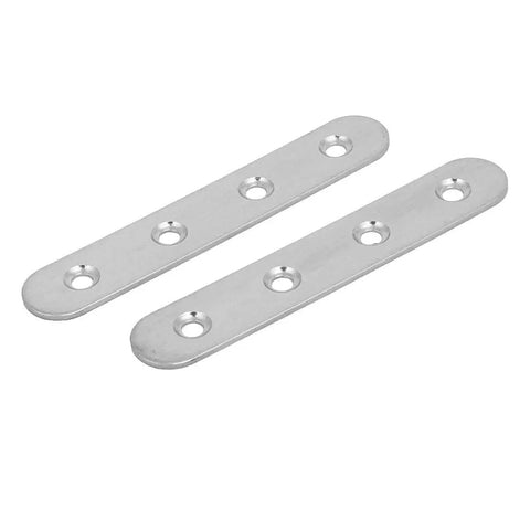 Lock It Down Stainless Steel Flat Mending Plates 90 Piece Set Killer Strength Heavy Duty Brackets For Wood And Metal Repairs 97mm By 17mm Silver Tone for furniture support.