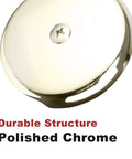 Top Shelf Single Hole Bathtub Overflow Drain Cover Plate With Brushed Nickel Finish. Polished chrome detail, durable structure for bathrooms.
