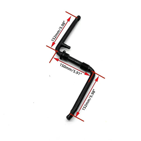Ride Ready One Piece Bicycle Crank Set With 40T Sprocket, 152mm Arm, Fits Most 26 Inch Bikes, Half Inch Pedals, Black
