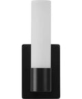 Blanco LED Collection Black One Light LED Wall Bracket for Modern Homes sleek black finish rectangular base