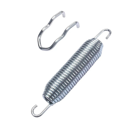 Top Rated Deck Idler Tension Anchor Fitting For Mowers To Stop Slippage Boost Cutting Efficiency And Keep Your Blade Spinning Smooth With Durable Metal Spring For Tough Jobs, showing metal spring and clip.