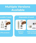 Multiple versions of hair catcher drains, including Five Pack Reusable Bathtub Hair Catcher Drain Strainer And Sink Trap Made From Eco Friendly Bioplastic.