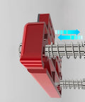 Compact Threading Aid For Cable Pulling In Tight Spaces With High Strength Spring Non Slip Base And Smooth Recoil For Stable Safe Wire Management For No Hassle Quick Install, metal plastic 94x30x80 mm