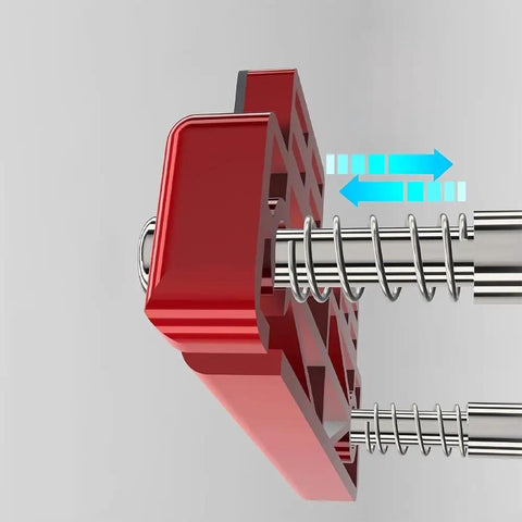 Compact Threading Aid For Cable Pulling In Tight Spaces With High Strength Spring Non Slip Base And Smooth Recoil For Stable Safe Wire Management For No Hassle Quick Install, metal plastic 94x30x80 mm