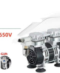 Heavy Duty Oil Free Silent Vacuum Pump Rock Solid Negative Pressure Air Suction for Lab Equipment and Industrial Machinery