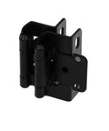 Two Pack Half Inch Self Closing Spring Hinges For Kitchen Cabinets And Furniture Hardware Matte Black Semi Hidden Design