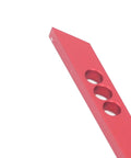 Dead On Aluminum Alloy Center Finder For Woodworking No Nonsense 45 Degree Scribe Marking Tool with clear metric scale and red finish.