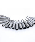 Super Cool 15 Piece Hex Socket Adapter Kit With Magnetic Bits For Car DIY And Home Repair, Heavy Duty Chrome Vanadium Steel Nut Bolt Tool Set, 15-piece chrome vanadium socket adapters